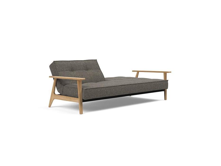 Innovation: Splitback: диван с деревянными подлокотниками