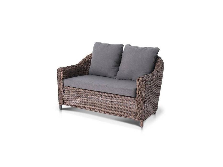 4SIS: Кон Панна: диван садовый  с подушками (коричневый)