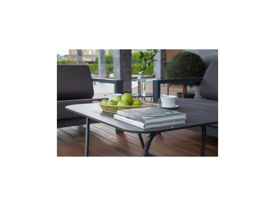4SIS: Канны: стол садовый  журнальный (темно серый)