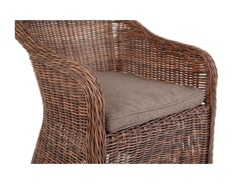 4SIS: Равенна: кресло садовое  с подушкой (коричневый)