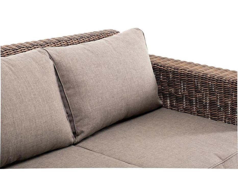4SIS: Боно: диван садовый 3 местный  с подушками (коричневый)