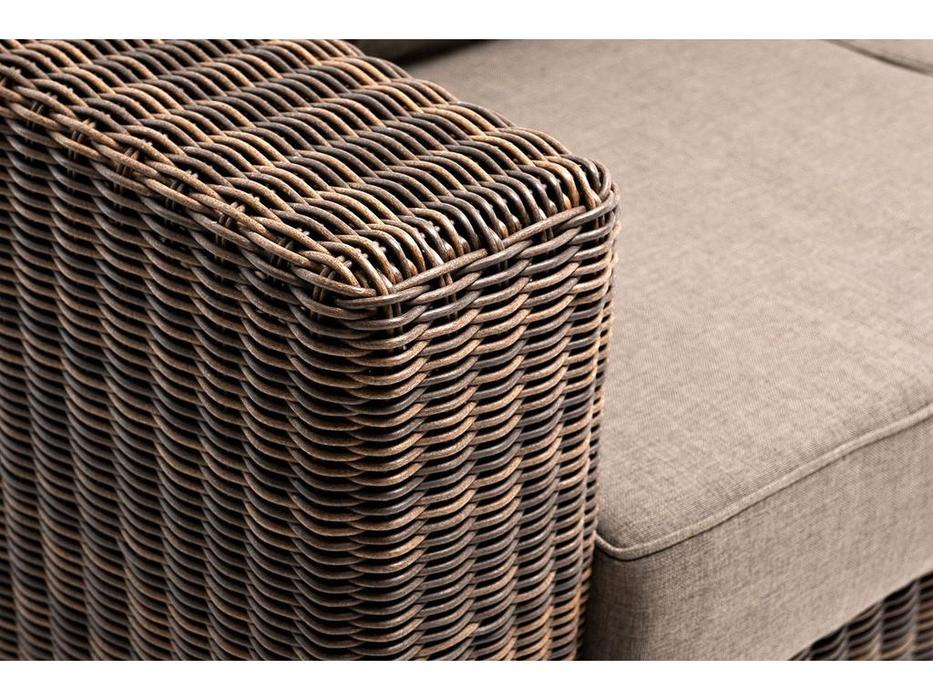 4SIS: Боно: диван садовый 3 местный  с подушками (коричневый)