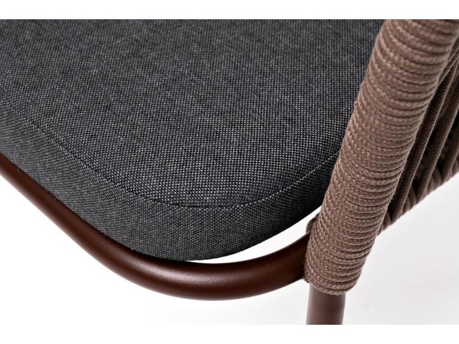 4SIS: Лион: стул садовый с подушкой (темно коричневый)