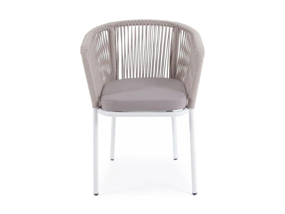 4SIS: Марсель: стул с подушкой (бежевый, белый)