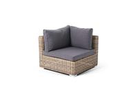 4SIS: Лунго: диван  модуль угловой с подушками (соломенный)