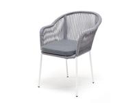 4SIS: Лион: стул садовый с подушкой (серый)