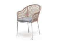4SIS: Лион: стул садовый с подушкой (бежевый)