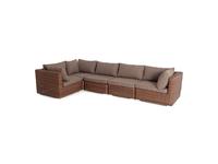 4SIS: Лунго: диван садовый трансформирующийся (коричневый)