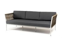 4SIS: Касабланка: диван садовый 3 местный с подушками (серый)