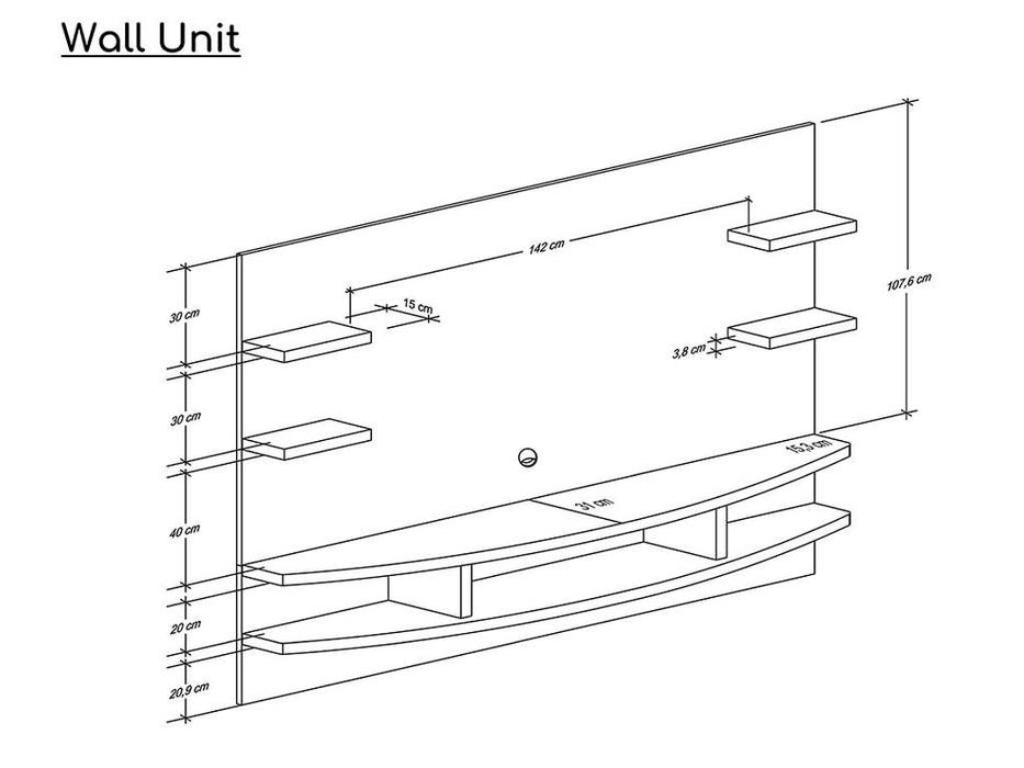 Status: Wall unit: панель под телевизор  (бетон)