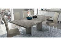 Status: Treviso: стол обеденный  раскладной (белый лак, цемент)