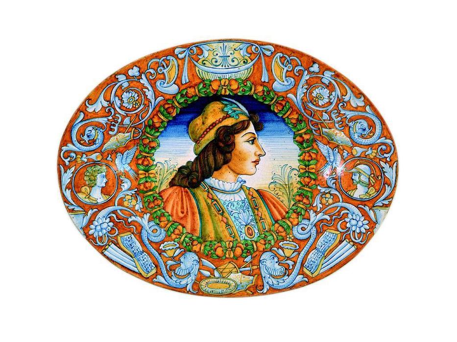 L Antica Deruta: Museo: тарелка декоративная овальная (керамика)