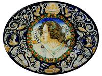 L Antica Deruta: Museo: тарелка декоративная La Bella Lusia (керамика)