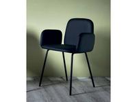 Miniforms: Leda: стул с подлокотниками  (черный)