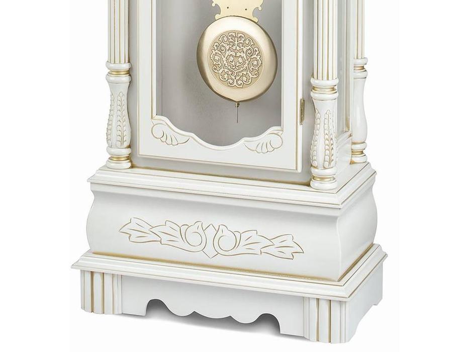 Columbus: Белый Лебедь Gold: часы напольные  (белый, золото)