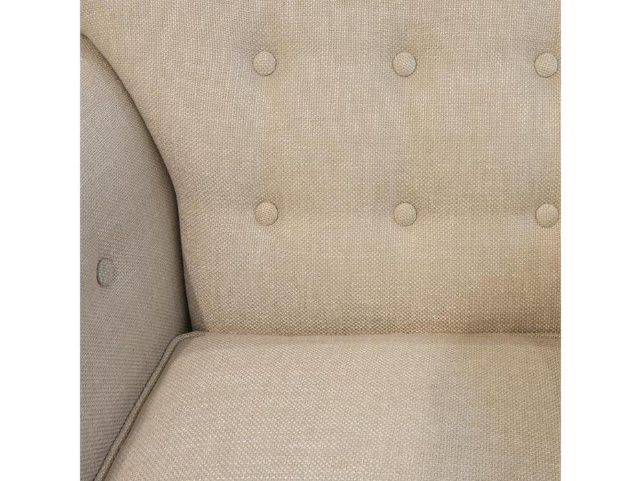 Fratelli Barri: Mestre: кресло  (махагон, ткань кремовая рогожка)
