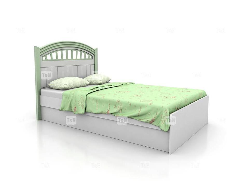 Tomyniki: Michael: кровать 120х190  (белый, розовый, зеленый, беж)
