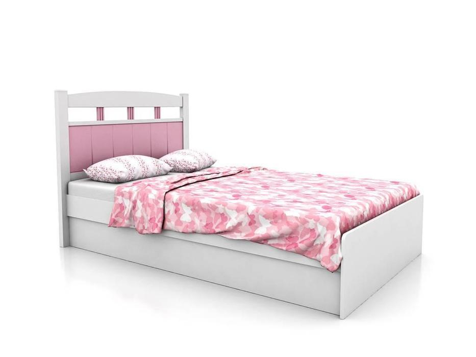 Tomyniki: Robin: кровать 120х190  (белый, розовый, голубой, беж)