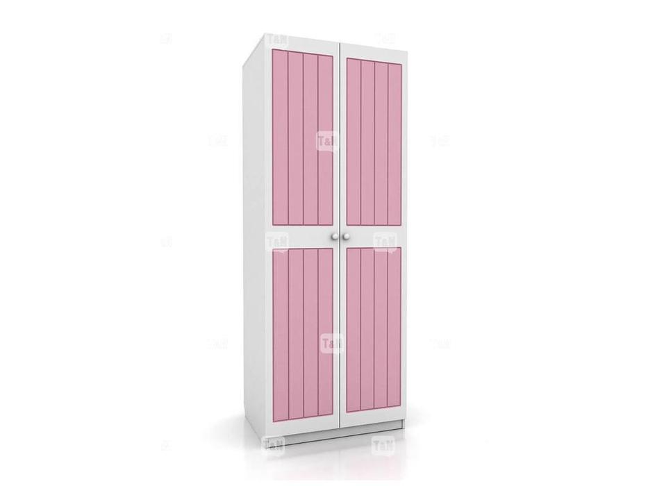 Tomyniki: Robin: шкаф 2-х дверный  (белый, розовый, голубой, беж)