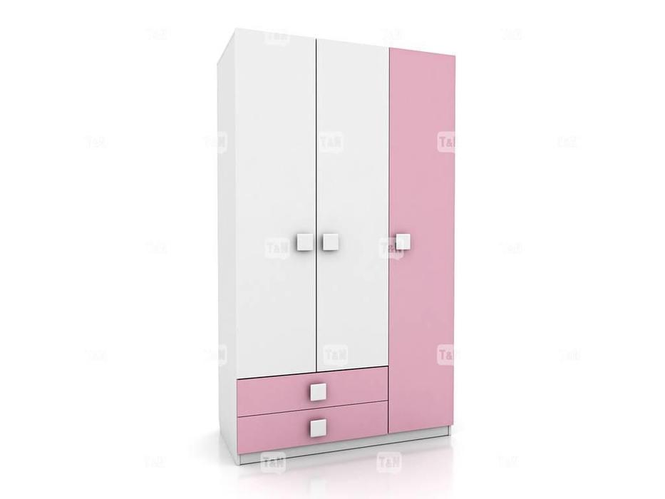 Tomyniki: Tracy: шкаф 3-х дверный  (цвет дуба, розовый, салатовый, голубой)
