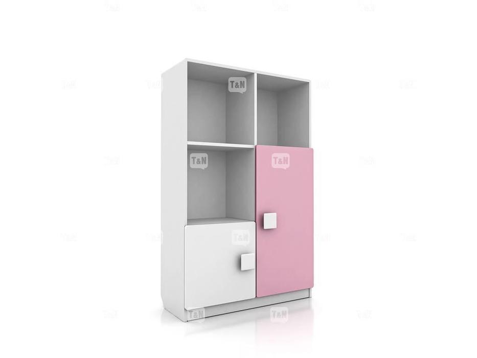 Tomyniki: Tracy: шкаф книжный  (цвет дуба, розовый, салатовый, голубой)