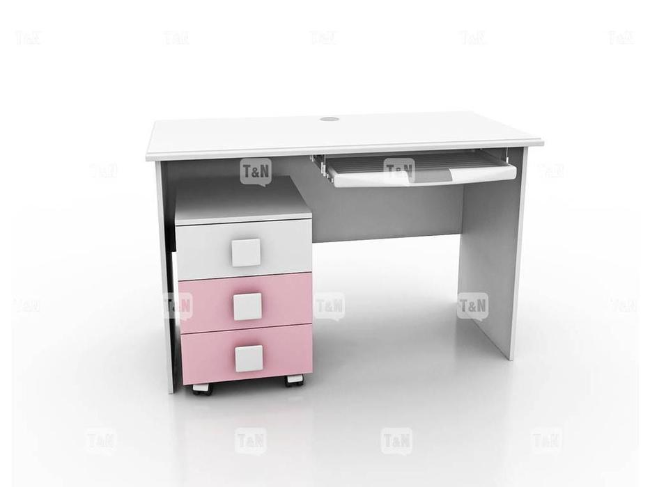 Tomyniki: Tracy: стол письменный  (цвет дуба, розовый, салатовый, голубой)