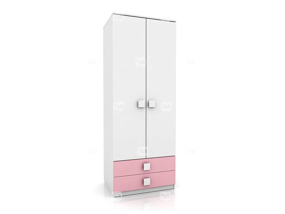 Tomyniki: Tommy: шкаф 2-х дверный  (розовый, салатовый, голубой, цвет дуба)