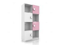 Tomyniki: Tracy: шкаф книжный  (цвет дуба, розовый, салатовый, голубой)