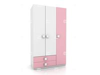 Tomyniki: Tommy: шкаф 3-х дверный  (розовый, салатовый, голубой, цвет дуба)