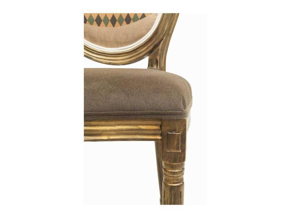 Interior: Volker: стул  (коричневый, золото состаренное, бежевый)