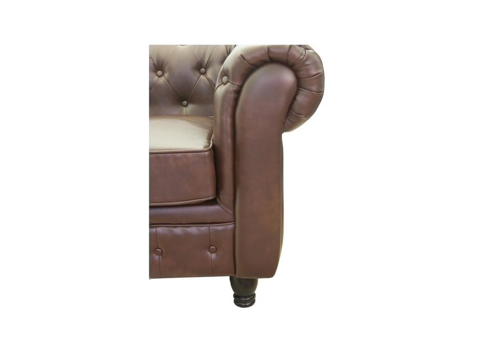 Interior: Chesterfield: диван 3 местный (коричневый)
