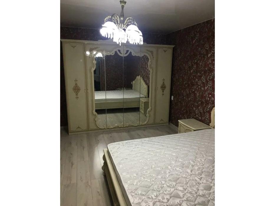 Dia: Диана: шкаф 6-ти дверный с зеркалами (бежевый)
