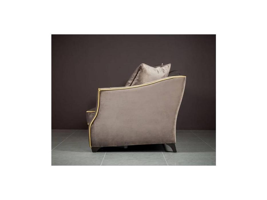 Liberty: Bergamo: диван 3-х местный  раскладной ткань (серо-бежевый)
