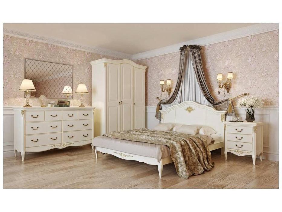 LAtelier Du Meuble: Romantic Gold: кровать 180х200  (слоновая кость, золото)
