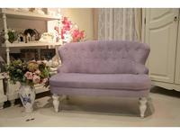 LAtelier Du Meuble: Canapes: диван 2-х местный  (фиолетовый, белый)