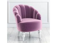 LAtelier Du Meuble: Шелли: кресло  (фиолетовый, белый)
