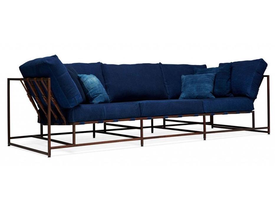 The Sofa: Loft: диван 3-х местный Дэним (синий)