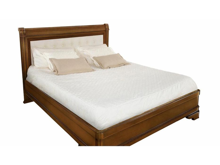 Timber: Палермо: кровать 160х200 с мягкой спинкой  (орех)