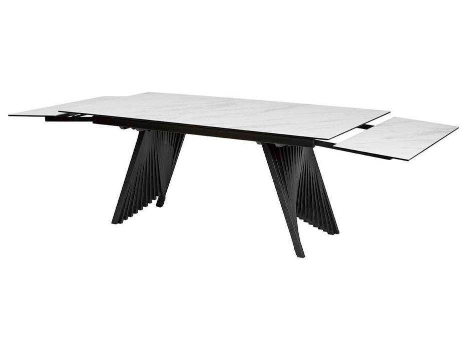Megapolis: Ivar: стол обеденный раскладной (белый, черный)