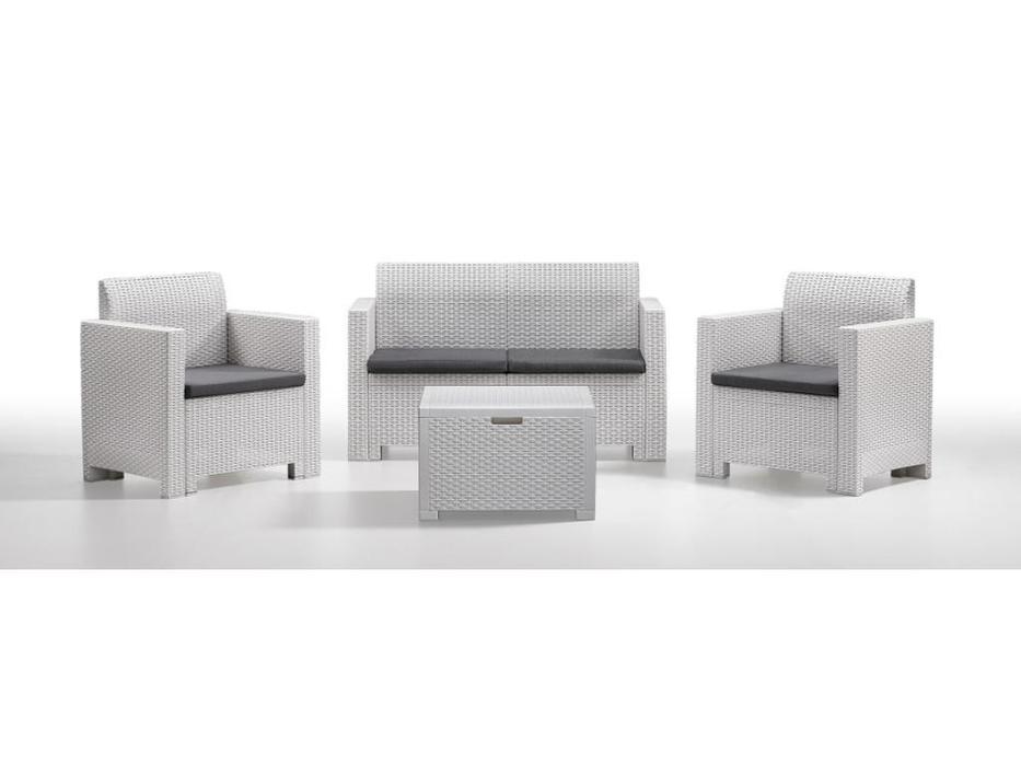 Rattan: Nebraska: комплект мягкой мебели  Set Nebraska-2 (белый)