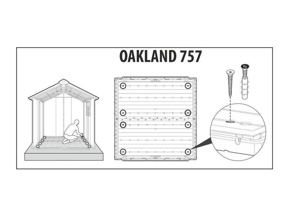 Keter: Oakland 757: сарай пластиковый 757 (серый)