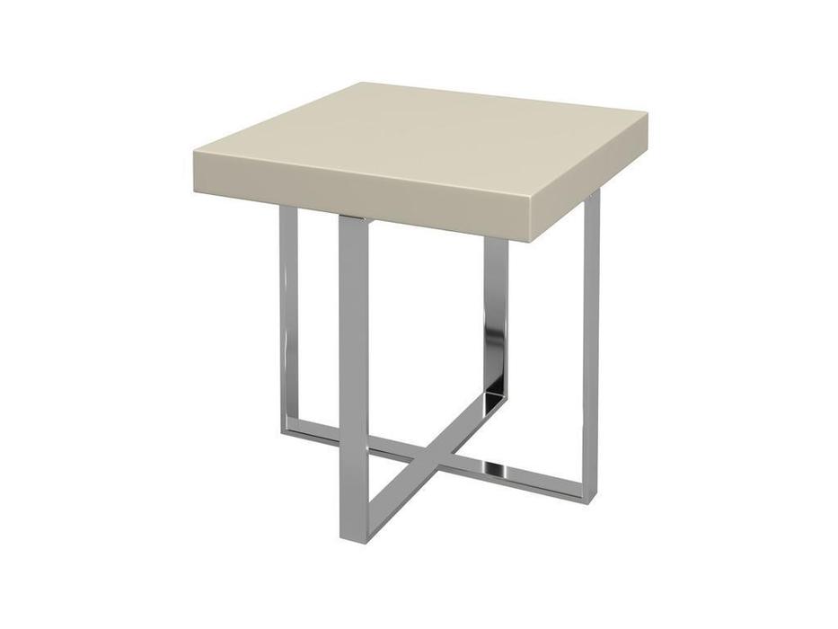 Mod Interiors: Vigo: столик приставной  (серо бежевый лак)