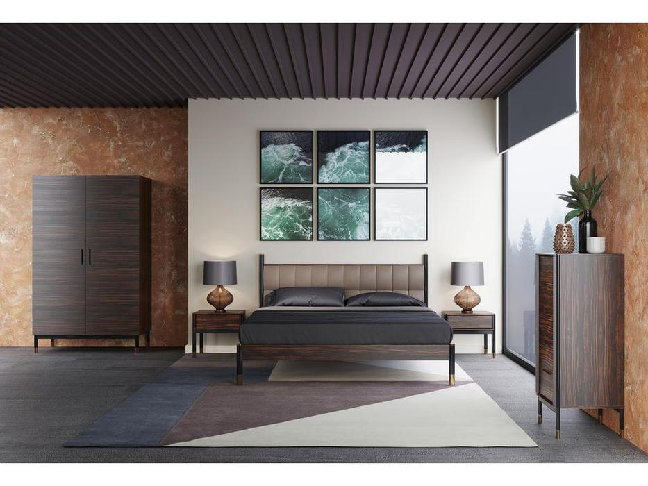 Mod Interiors: Benissa: кровать 180х200  (эбеновое дерево)