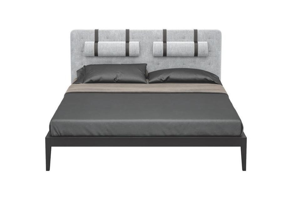 Mod Interiors: Marbella: кровать 180х200  (серый, орех W)