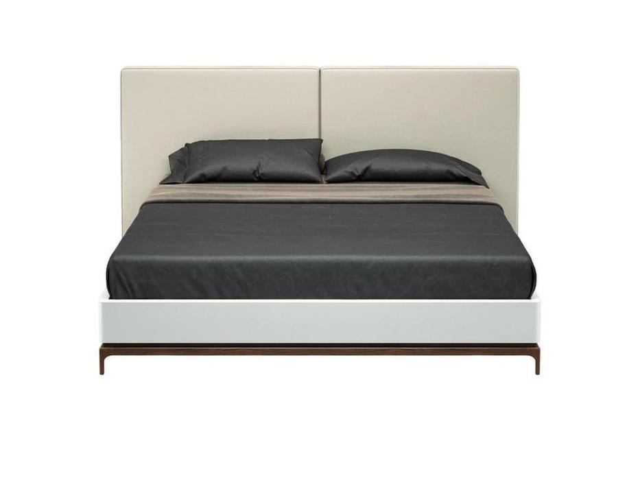 Mod Interiors: Calpe: кровать двуспальная  180х200 (светло-серый/орех)