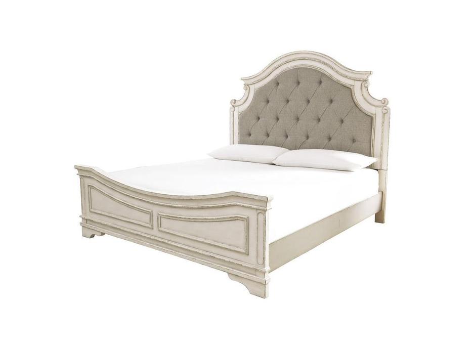 Ashley: KING REALYN: кровать двуспальная  (белый)