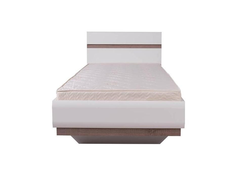 Anrex: Linate: кровать 90х200 (белый, сонома)