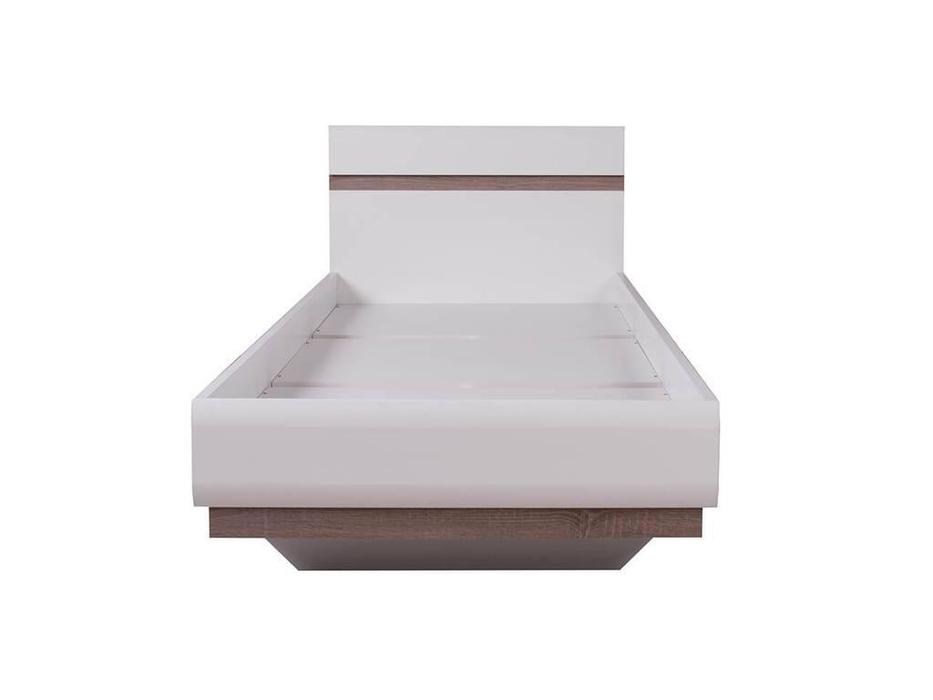 Anrex: Linate: кровать 90х200 (белый, сонома)