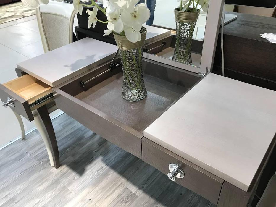 RFS: Монте-Карло: стол туалетный  с зеркалом (дуб медовый, серо коричневый)