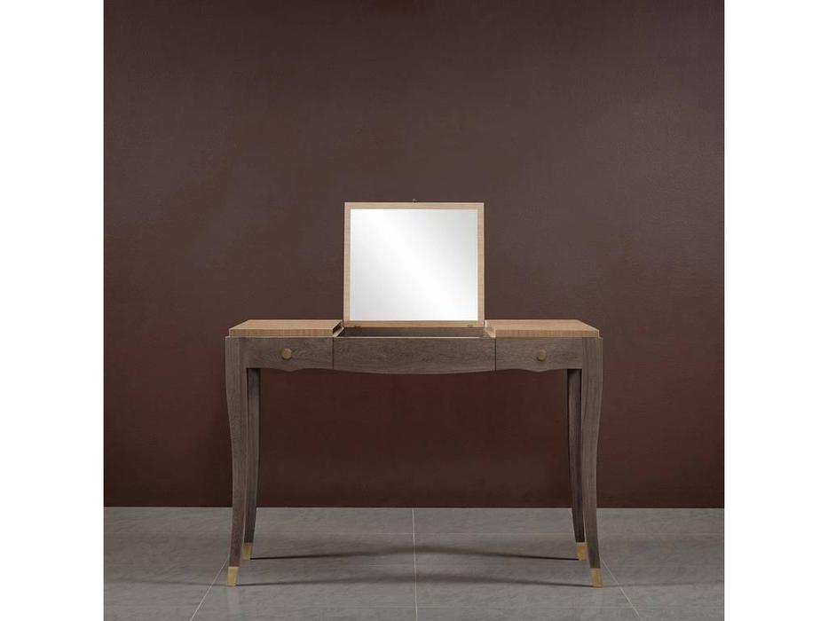 RFS: Монте-Карло: стол туалетный  с откидным зеркалом (дуб медовый, серо коричневый)